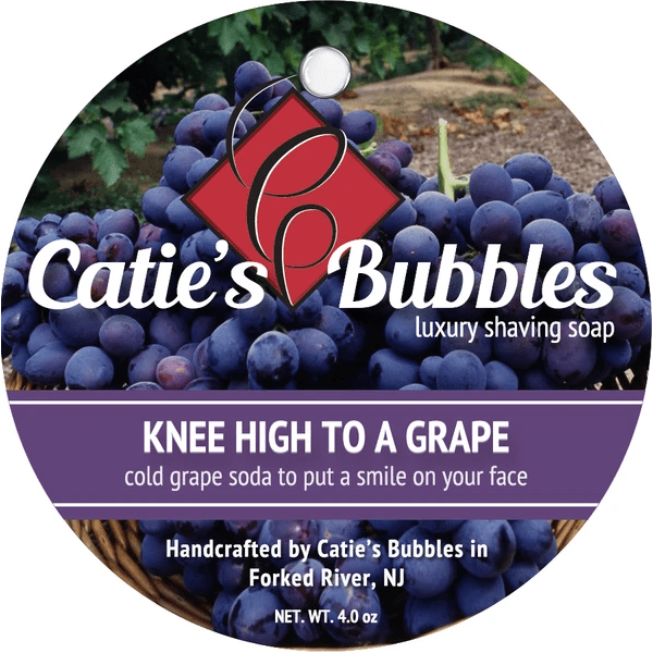 Catie's Bubbles Knee High to a Grape Sapone Barba 4 oz