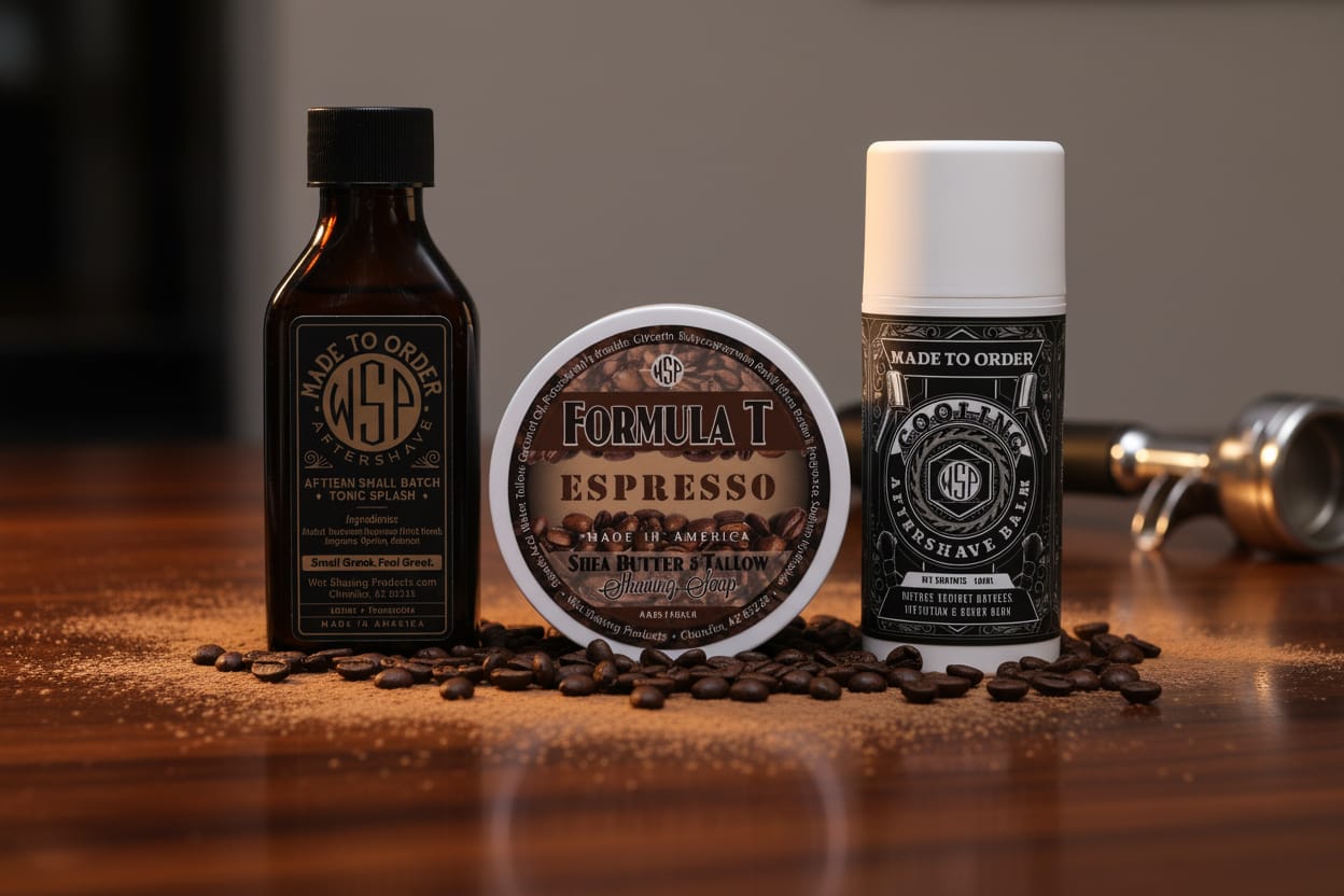 Wet Shaving Products Espresso Sapone Barba Formula T 4oz
