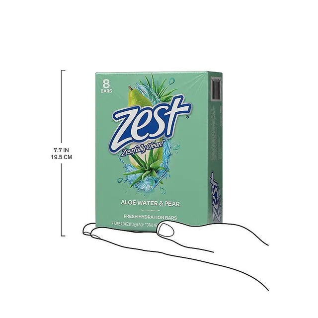 Zest Fresh Aloe Saponetta Aloe Vera Rinfrescante 8 Pezzi