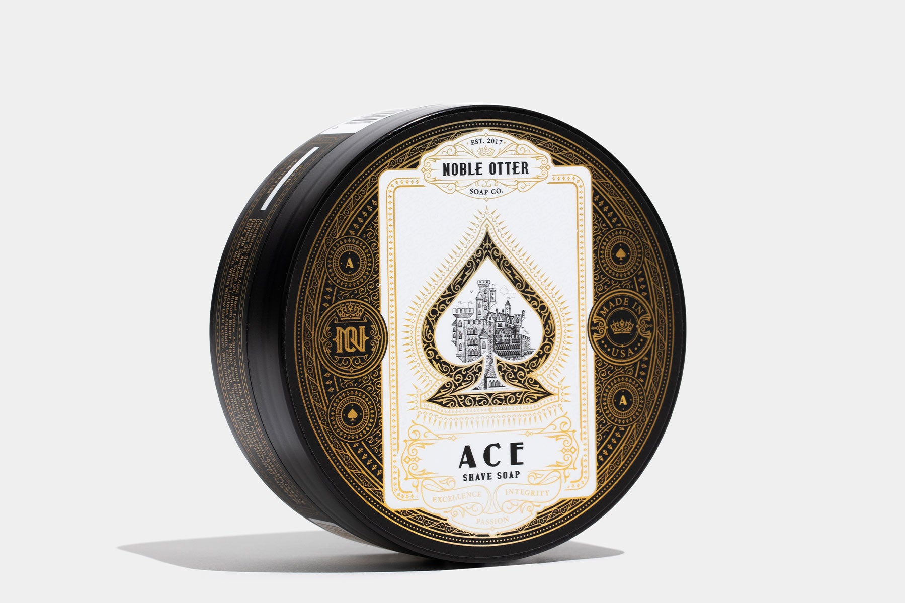 Noble Otter Ace sapone barba tabacco cuoio 113g