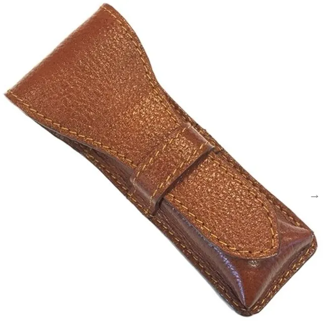 Parker LP3 Custodia Rasoio Pelle Marrone Viaggio Safety