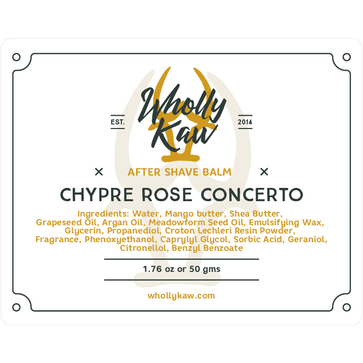 Wholly Kaw Chypre Rose Concerto sapone barba 4 oz sego