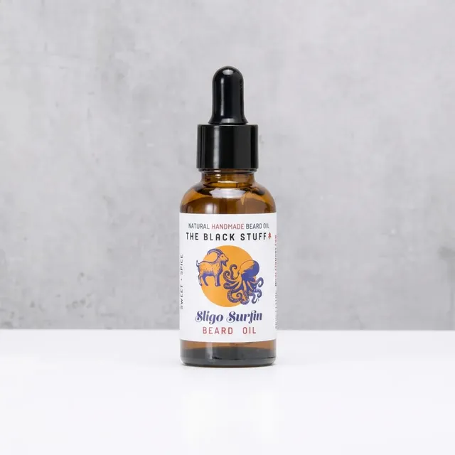 The Black Stuff Sligo Surfin olio barba 30ml naturale leggero
