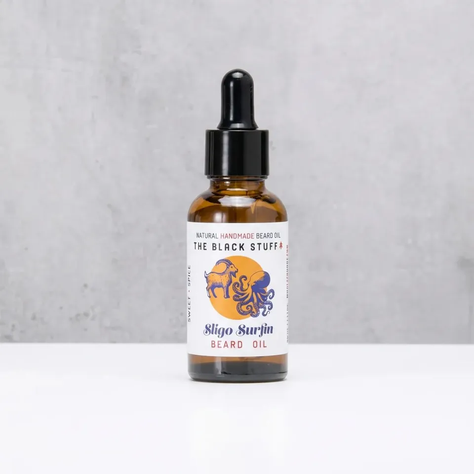The Black Stuff Sligo Surfin olio barba 30ml naturale leggero