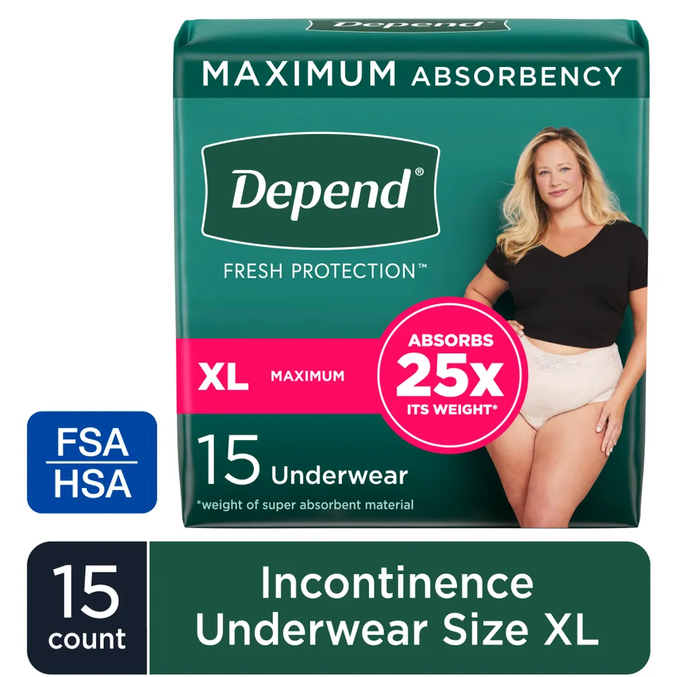 Depend Fresh Protection mutande donna XL 15 pezzi