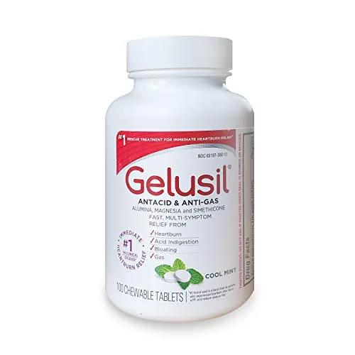 Gelusil antiacido menta compresse bruciore 100 pz