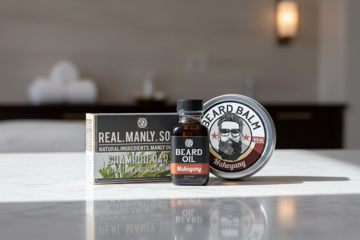 Wet Shaving Products Mahogany Olio Barba 1 oz Legno Spezie