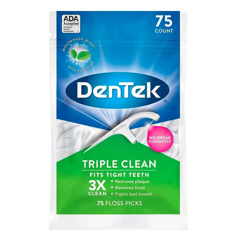 DenTek Triple Clean archetti interdentali menta 75 pezzi