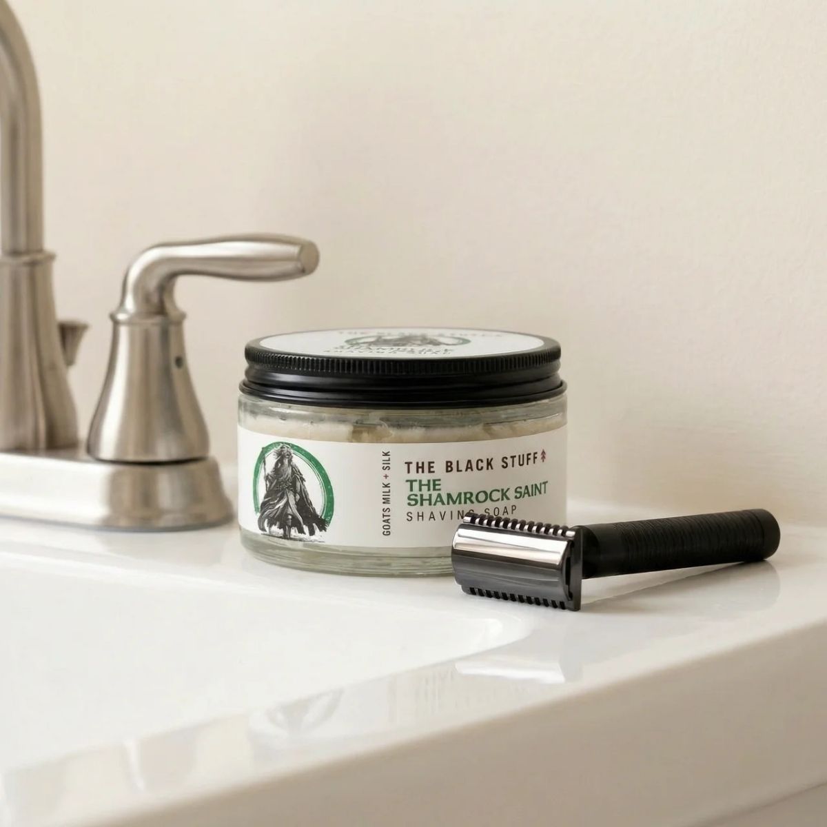 The Black Stuff Shamrock Saint sapone da barba 155g edizione limitata