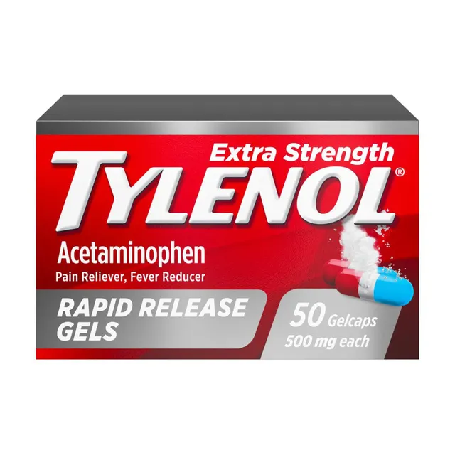 Tylenol Extra Strength Antidolorifico 500 mg 50 Gelcaps