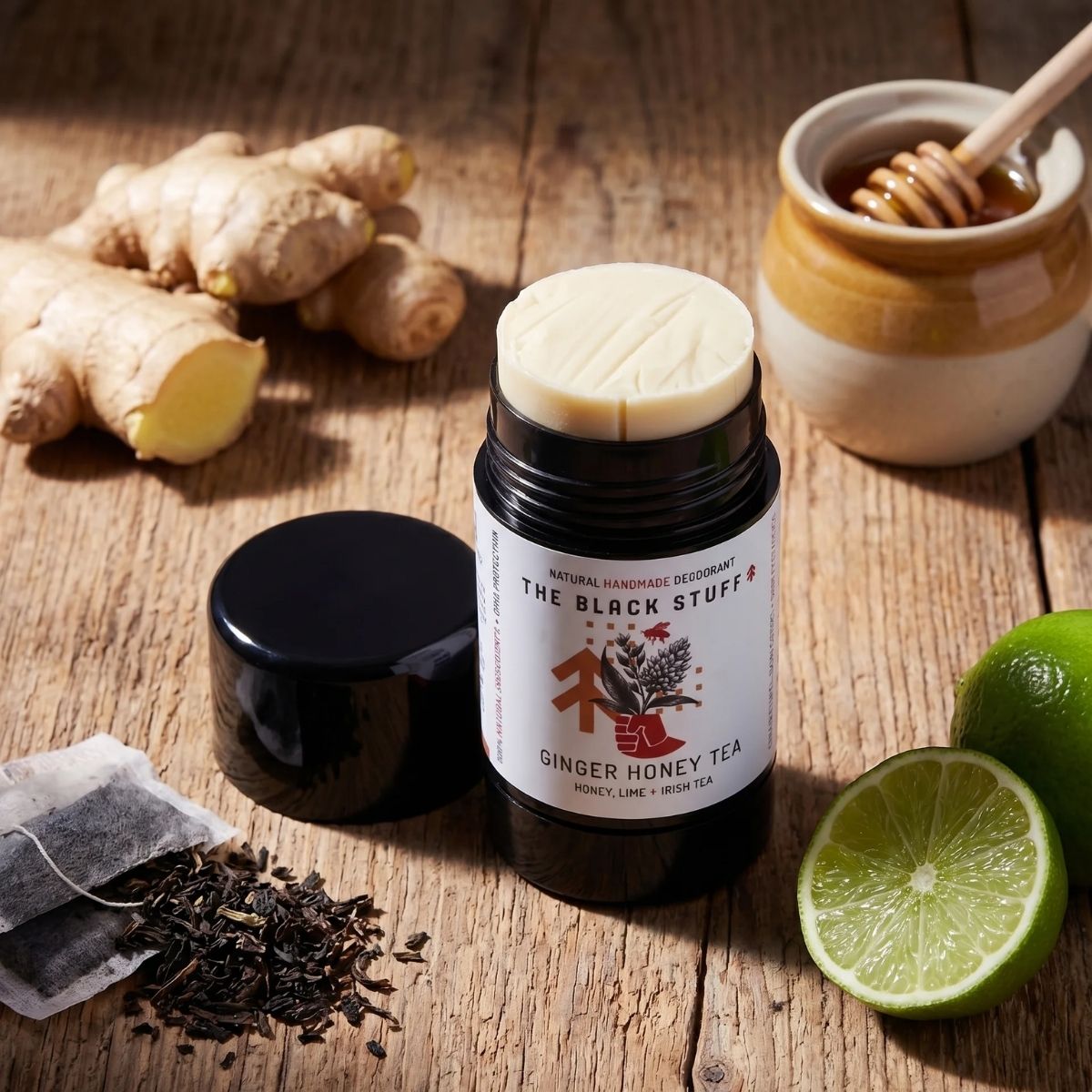 The Black Stuff Ginger Honey Tea deodorante naturale uomo