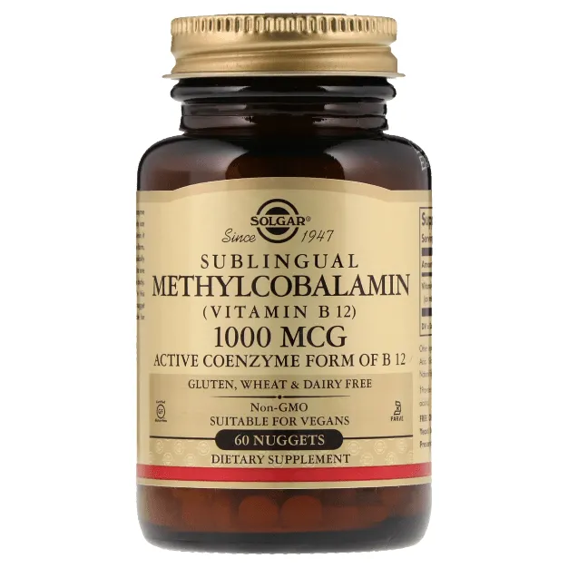 Solgar Vitamina B12 1000 mcg 60 nuggets ciliegia
