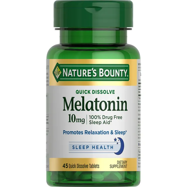 Nature's Bounty Melatonina 10 mg Compresse Orosolubili