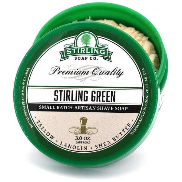Stirling Green sapone da barba uomo 164 g muschio