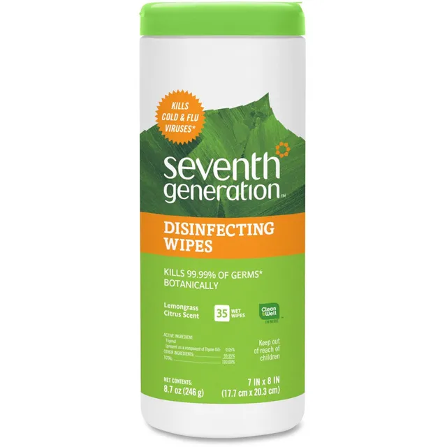 Seventh Generation Disinfecting salviette Lemongrass Citrus