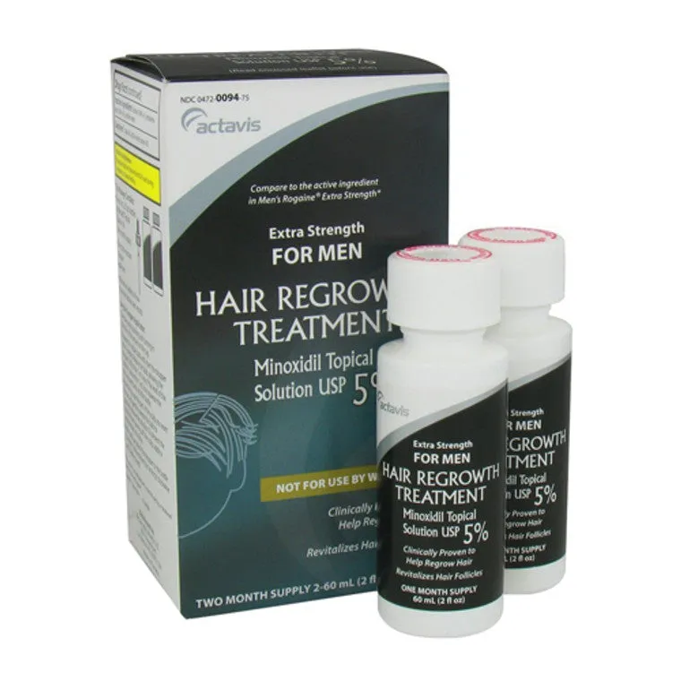 Minoxidil 5% Soluzione Ricrescita Capelli 2x60 ml Uomo