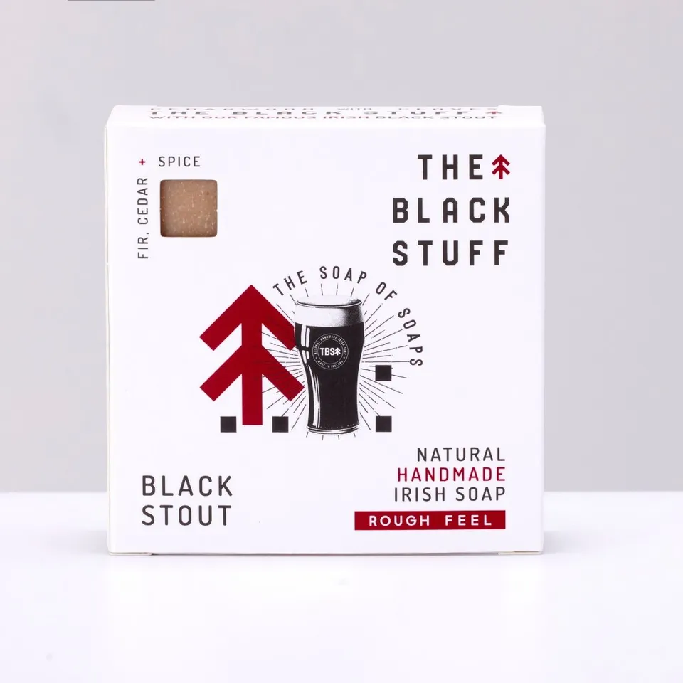 The Black Stuff Black Stout saponetta uomo miele e cedro