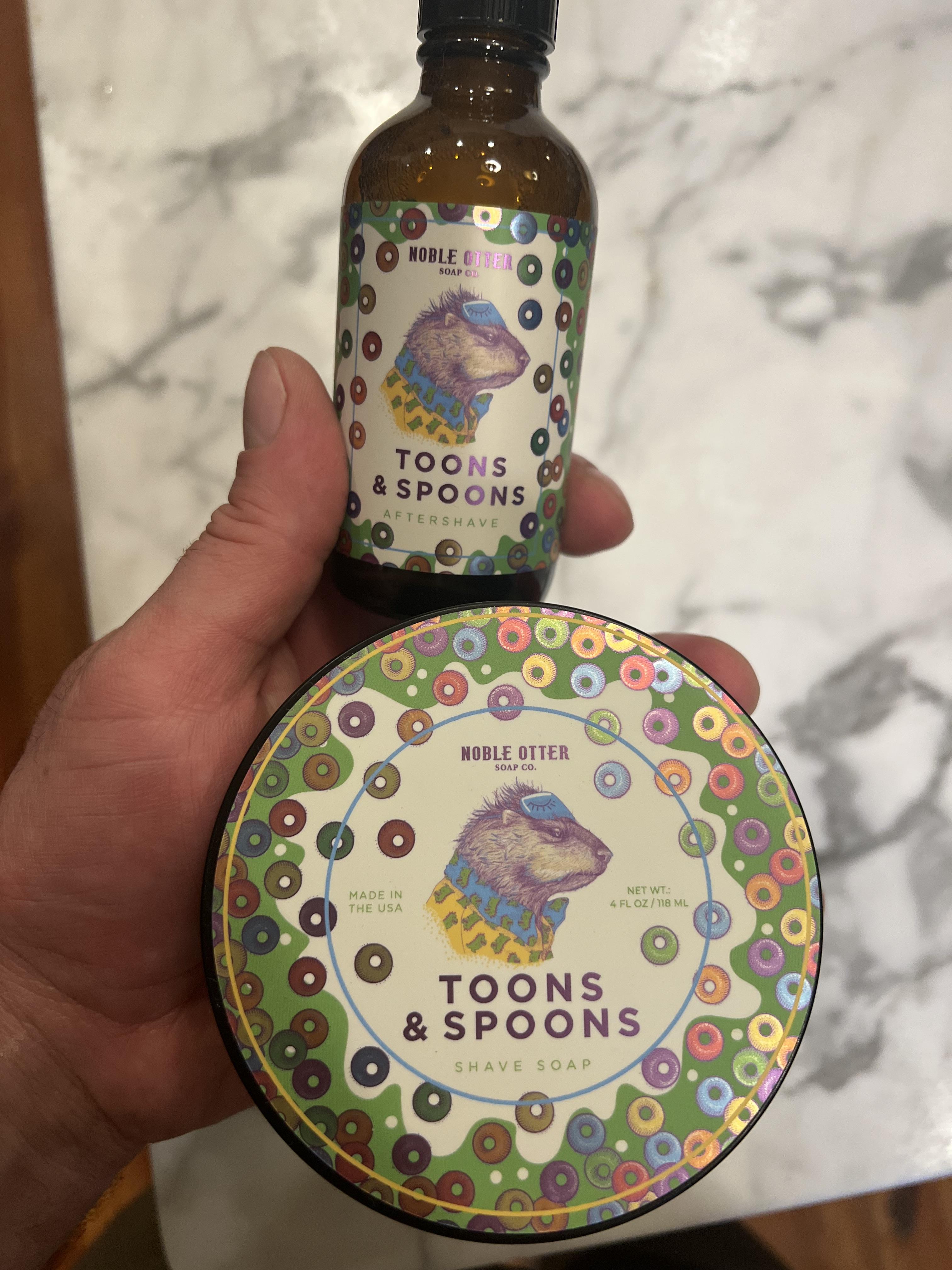 Noble Otter Toons & Spoons sapone da barba fruttato 113 g