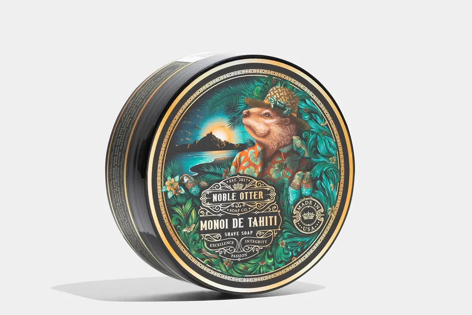 Noble Otter Monoi de Tahiti sapone da barba cocco 85 g