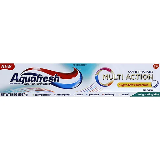 Aquafresh Multi Action Dentifricio Menta 5.6 oz Sbiancante