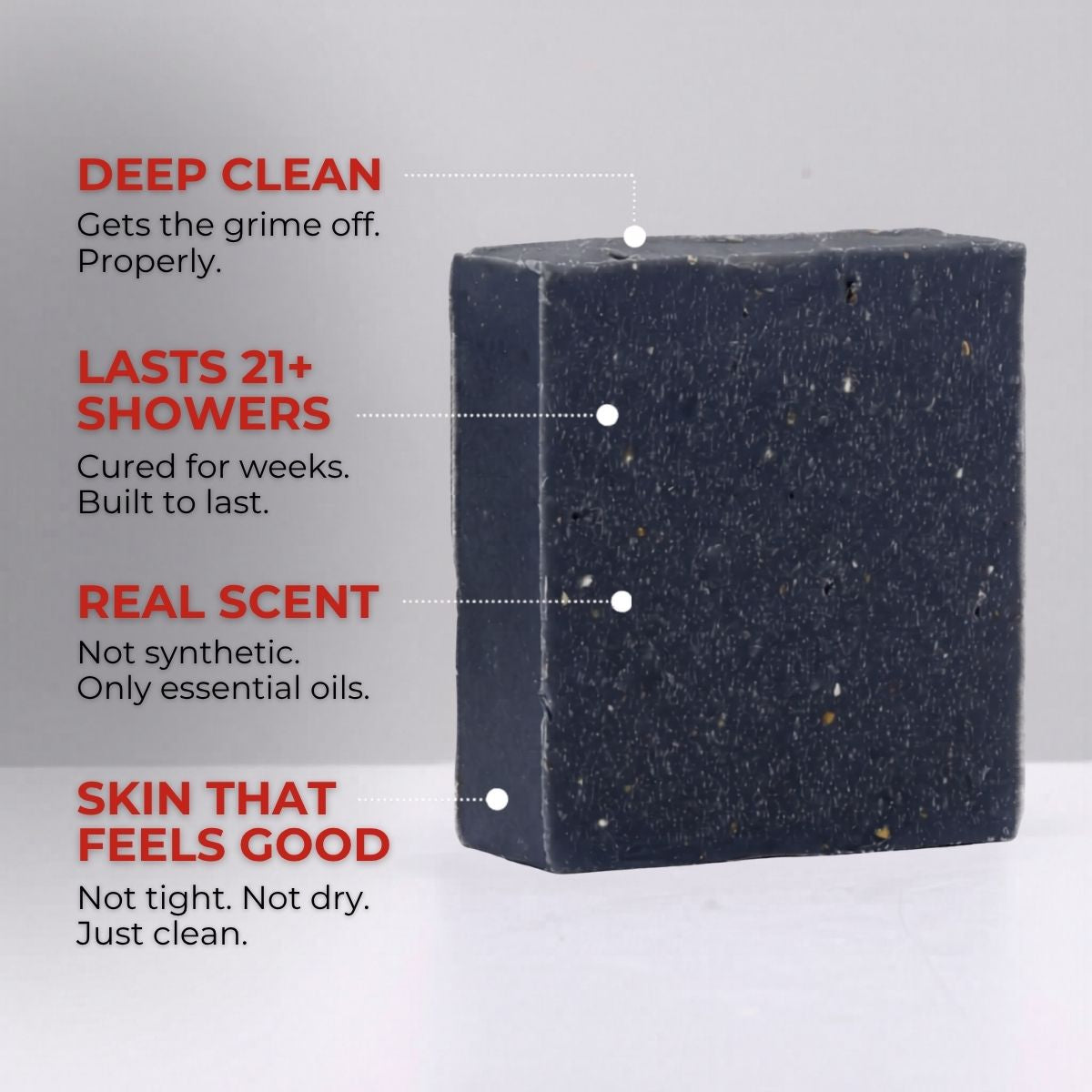 The Black Stuff Atlantic Pine Tar Sapone Uomo Scrub Pino Esfoliante