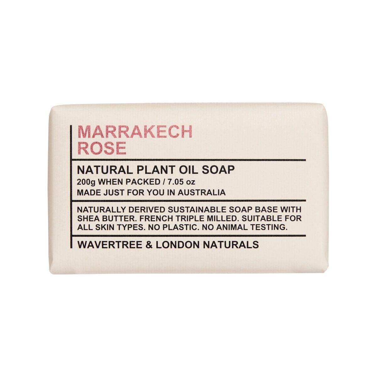 Wavertree & London Marrakech Rose saponetta 198 g rosa karité