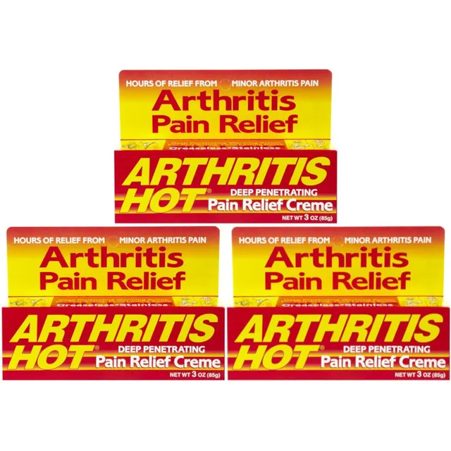 Arthritis Hot crema dolore articolare 3 oz effetto caldo