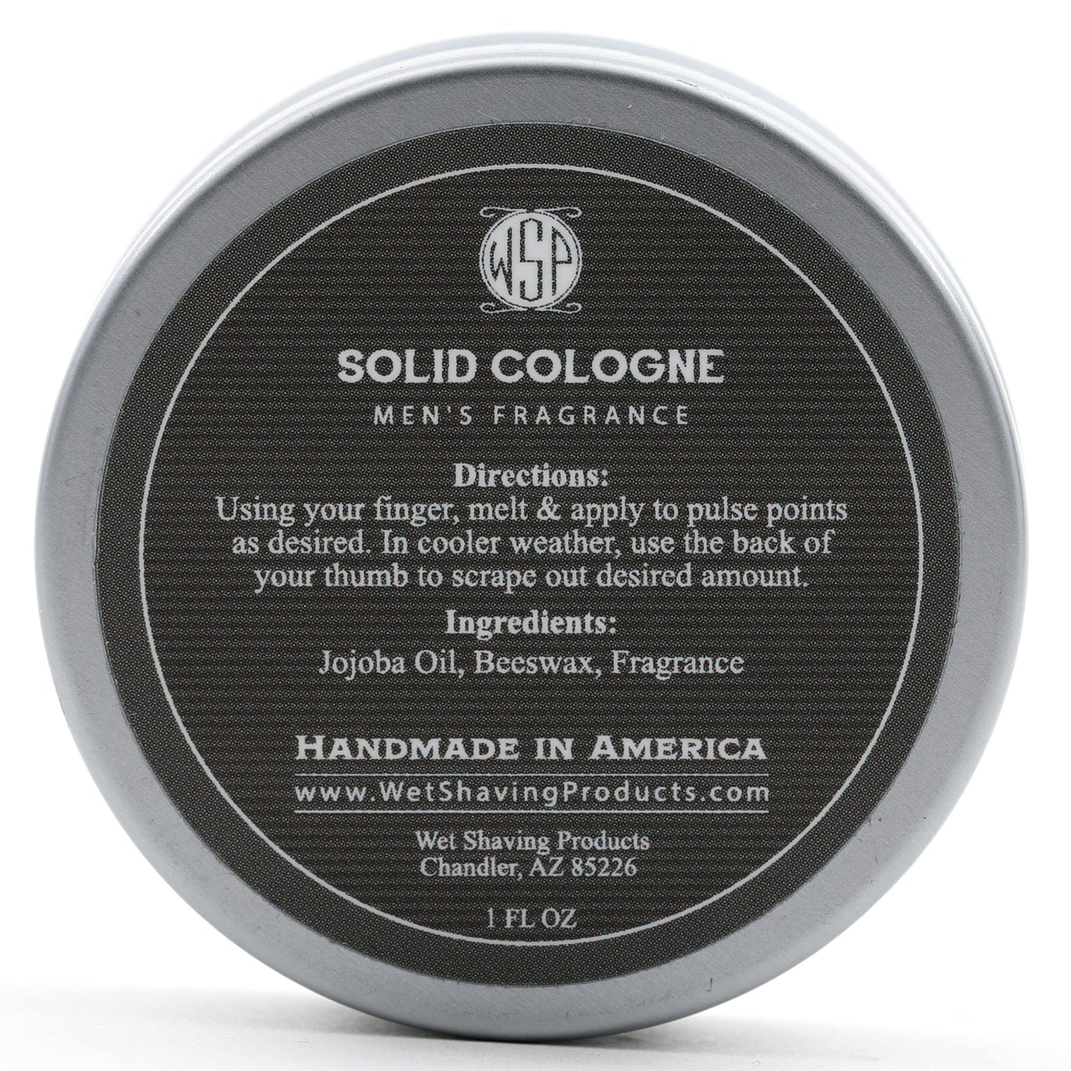 Wet Shaving Products Solid Cologne profumo solido Mahogany