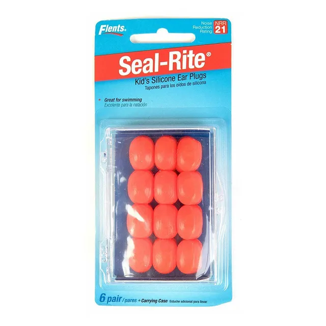Flents tappi orecchie bambini silicone 6 paia colorati