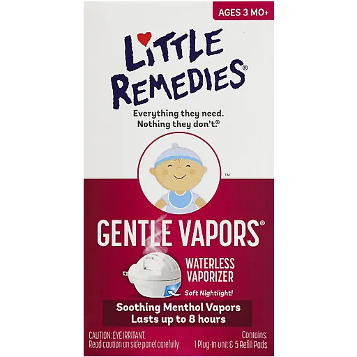 Pasteur Home Little Remedies Vaporizzatore Waterless Mentolo 8 Ore