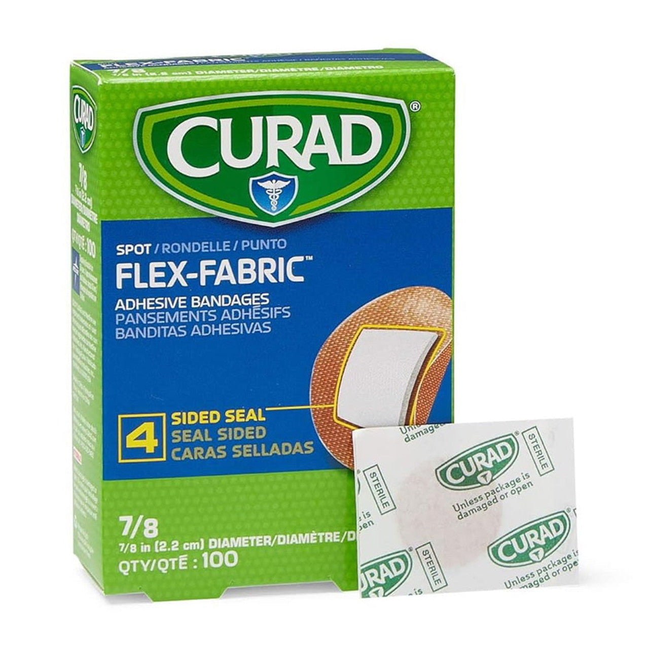 Curad Flex Fabric cerotti rotondi 22 mm box 100