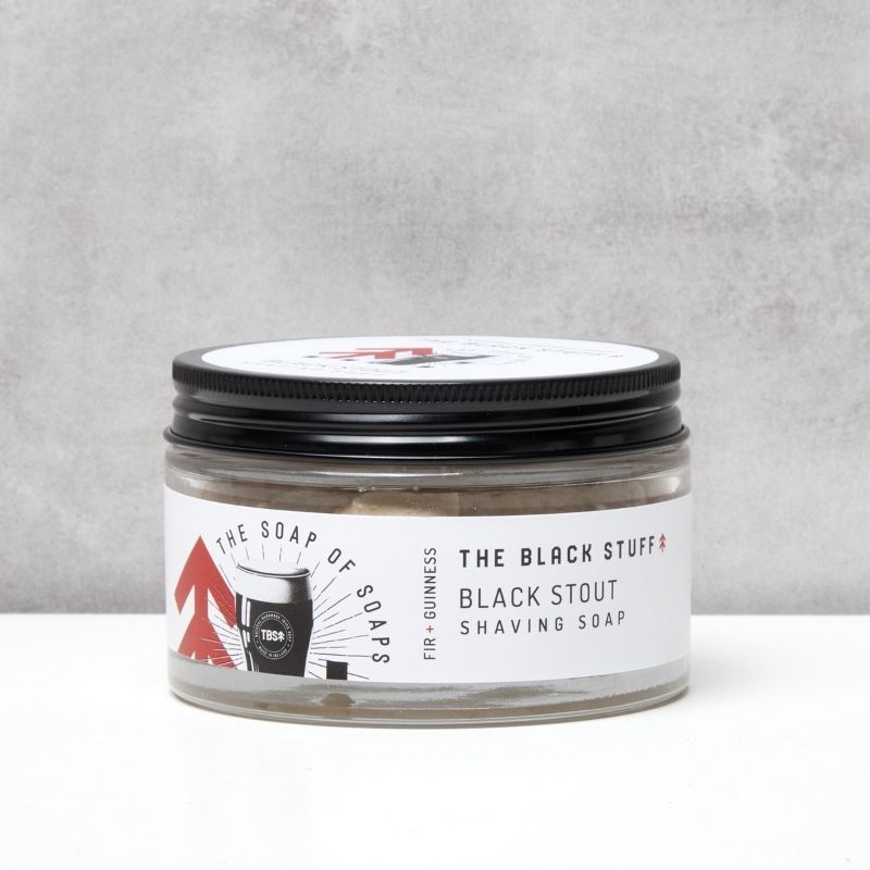 The Black Stuff Black Stout sapone da barba 155g schiuma densa
