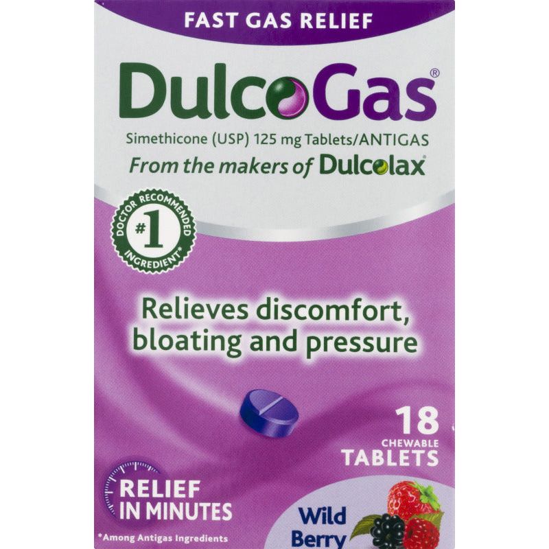 DulcoGas 125 mg compresse masticabili wild berry antigas
