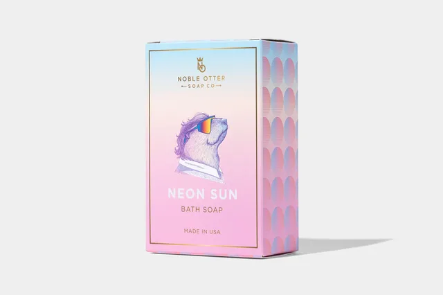 Noble Otter Neon Sun Saponetta Corpo 7.5 oz Lime Bergamotto