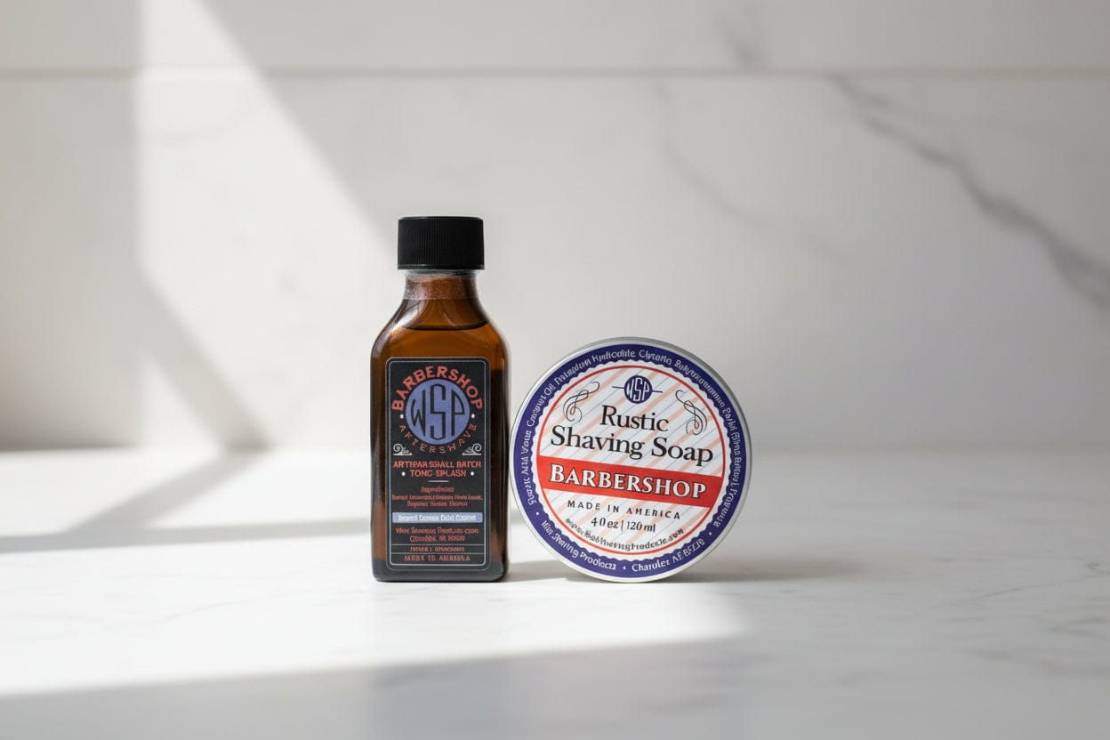 Wet Shaving Products Barbershop sapone da barba solido vegano