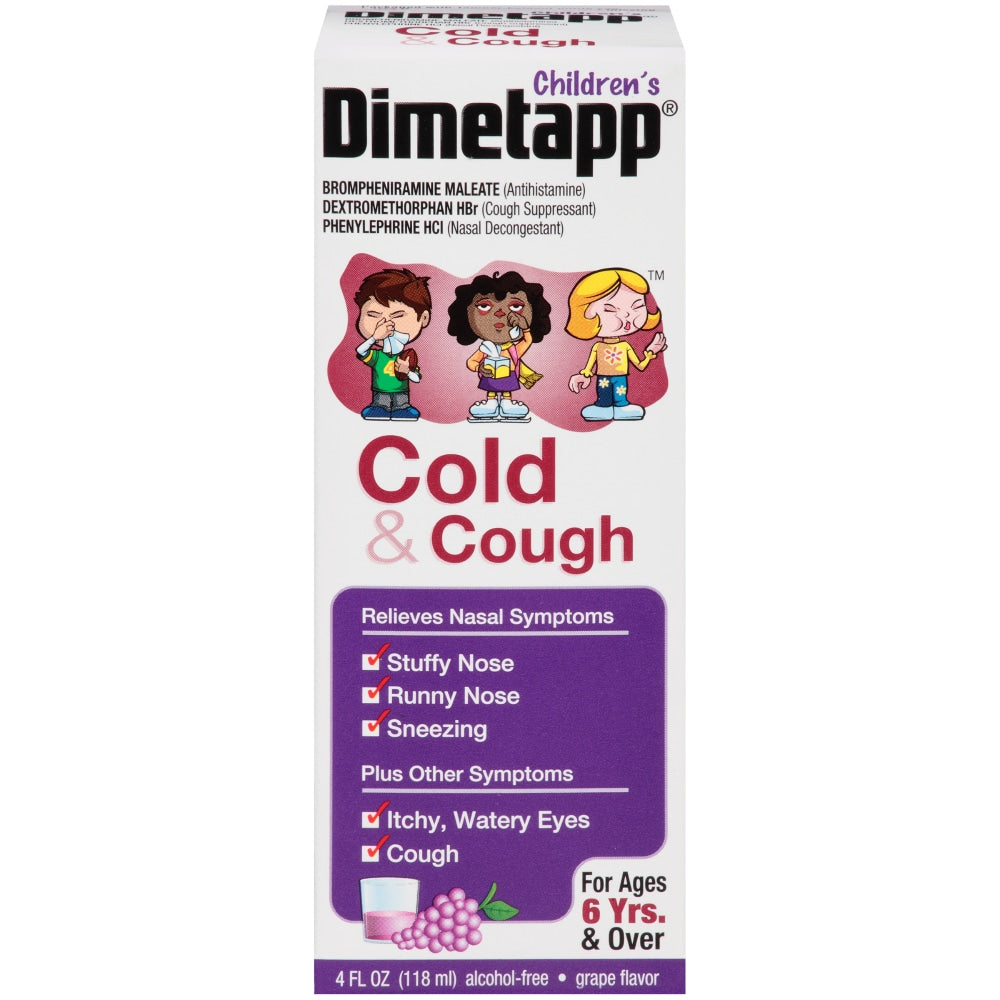 Dimetapp Cold Cough sciroppo bambini tosse 118 ml uva