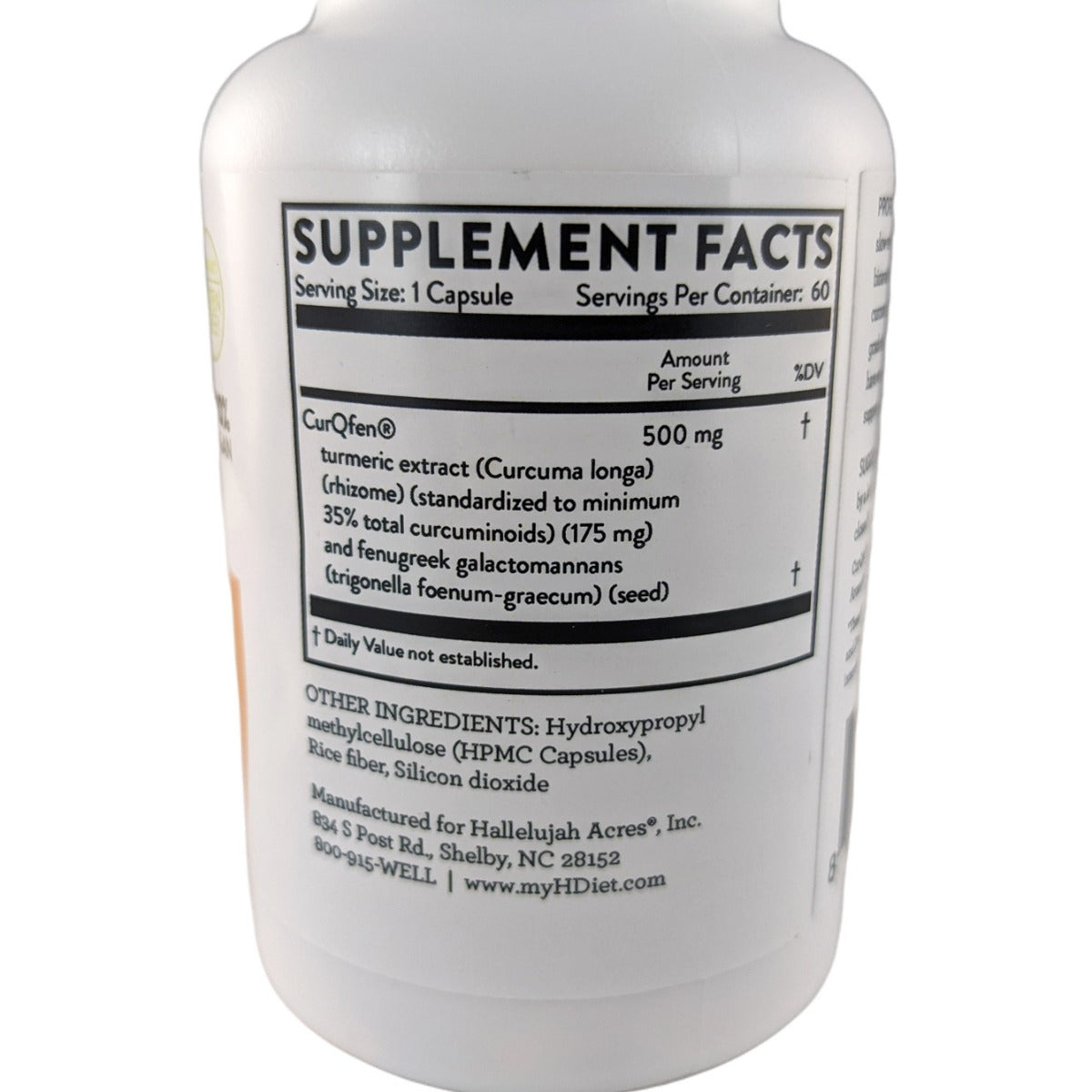 Hallelujah Diet Professional Strength Curcumin integratore  curcuma