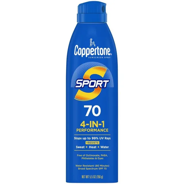 Coppertone Sport SPF 70 spray solare corpo 156 g