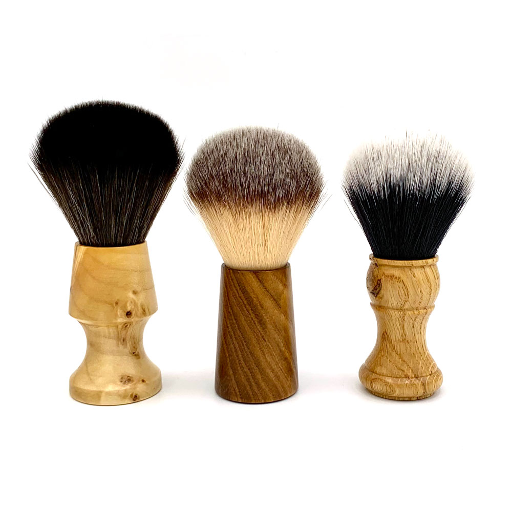 Scheermonnik Premium Pennello Barba Sintetico 24 mm Legno