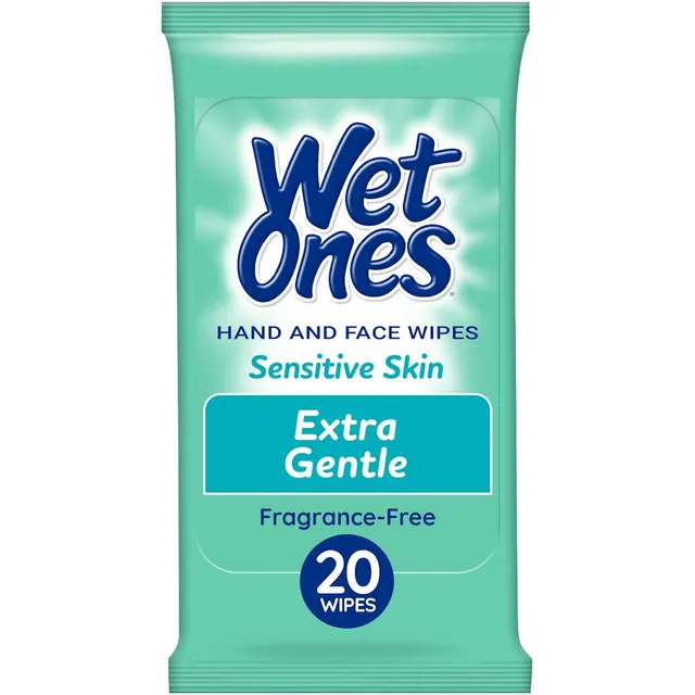 Wet Ones Sensitive Skin salviette mani senza profumo 20 pezzi