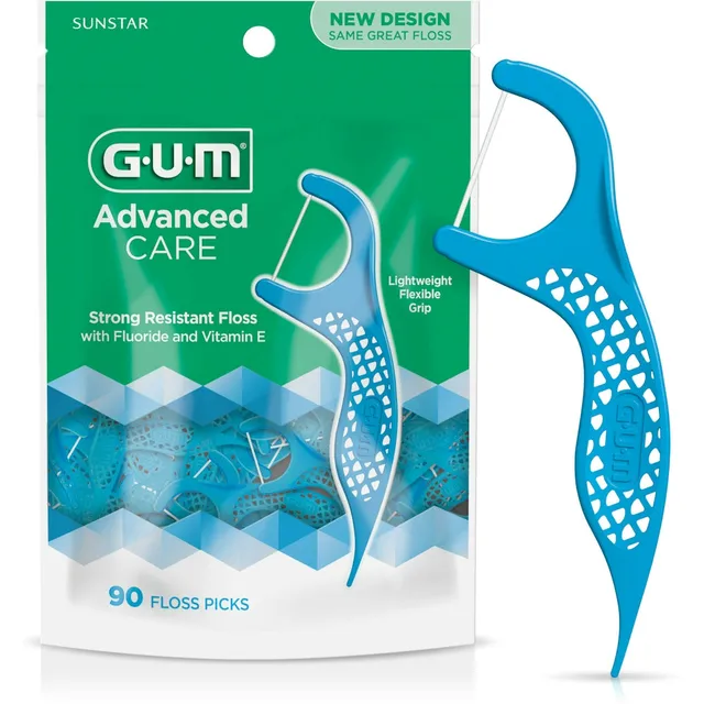 GUM Advanced Care Filo Interdentale Menta Fresca Picks