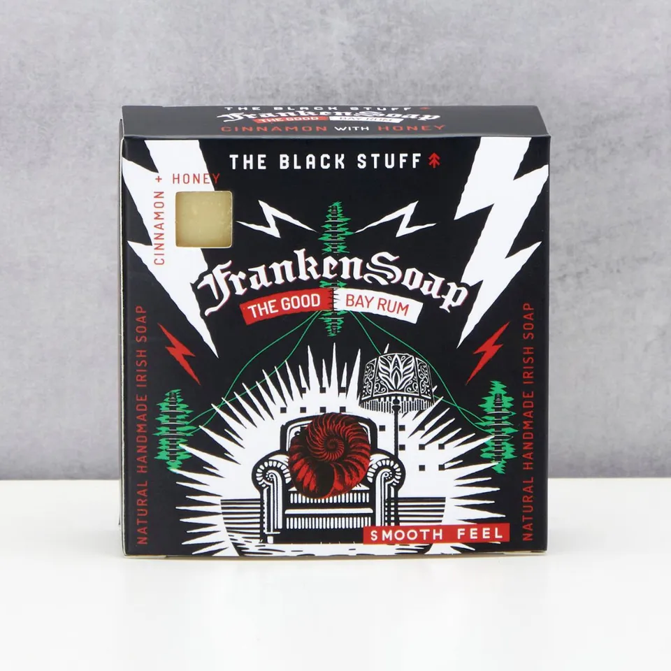 The Black Stuff Good Bay Rum saponetta 140g miele e spezie