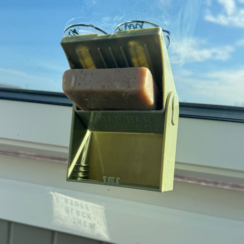 The Black Stuff Soap Locker porta sapone viaggio con ventose