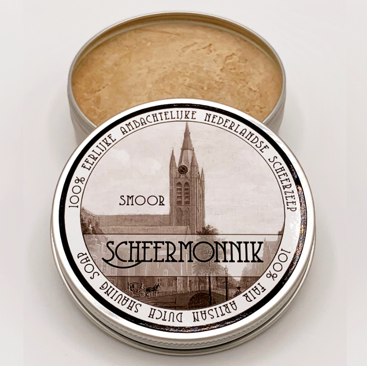 Scheermonnik Smoor Scheerzepen sapone barba 75 g sandalo