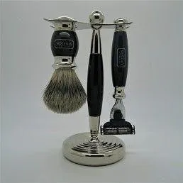 Alexander Simpson Classic set barba ebano Super Badger Mach III