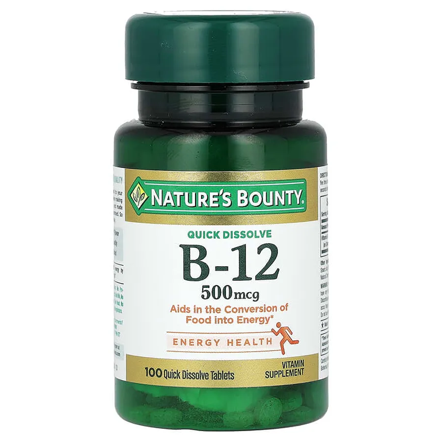 Nature's Bounty Vitamina B-12 ciliegia 500 mcg 100 cp