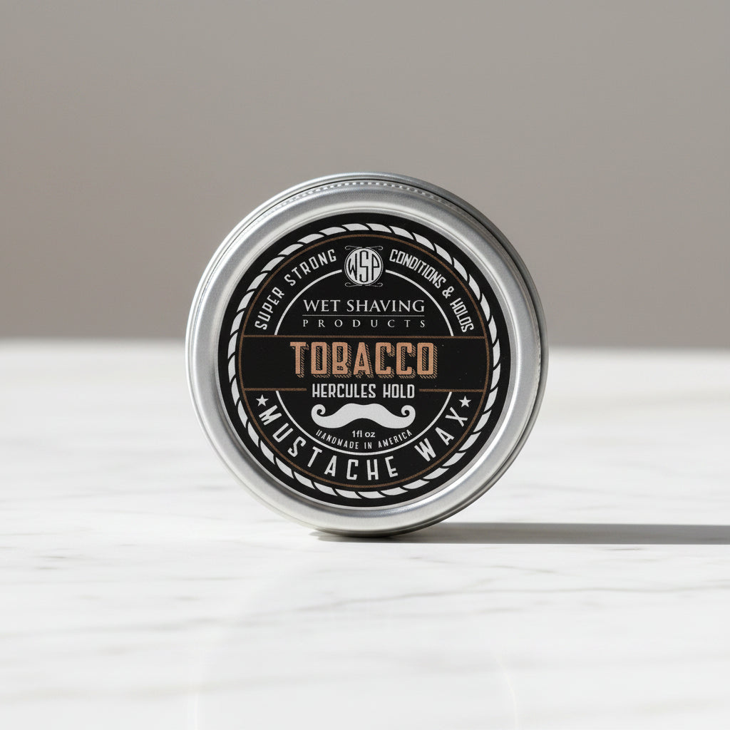 Wet Shaving Products Tobacco cera baffi naturale tenuta normale