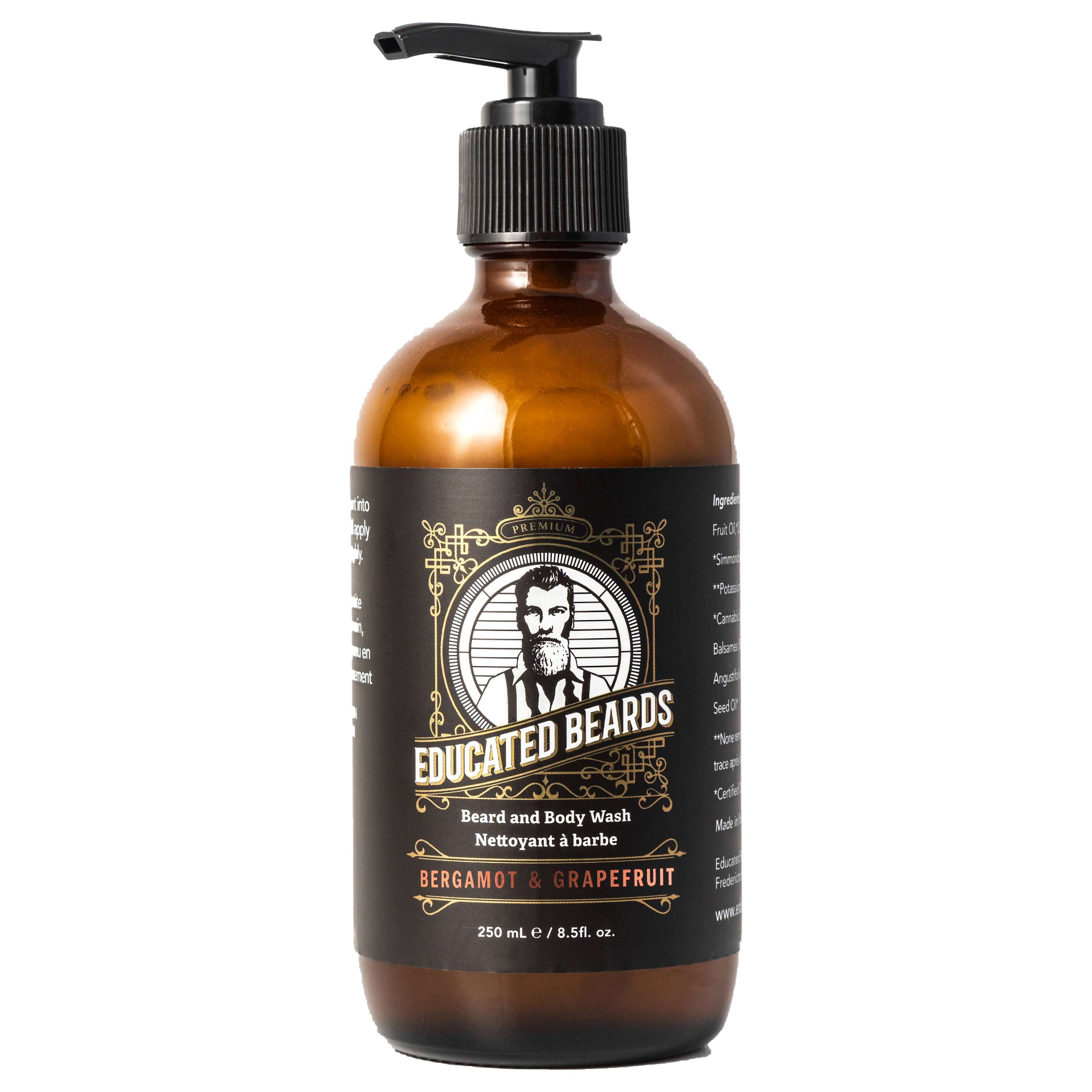 Educated Beards Bergamot Grapefruit bagnodoccia barba 250ml