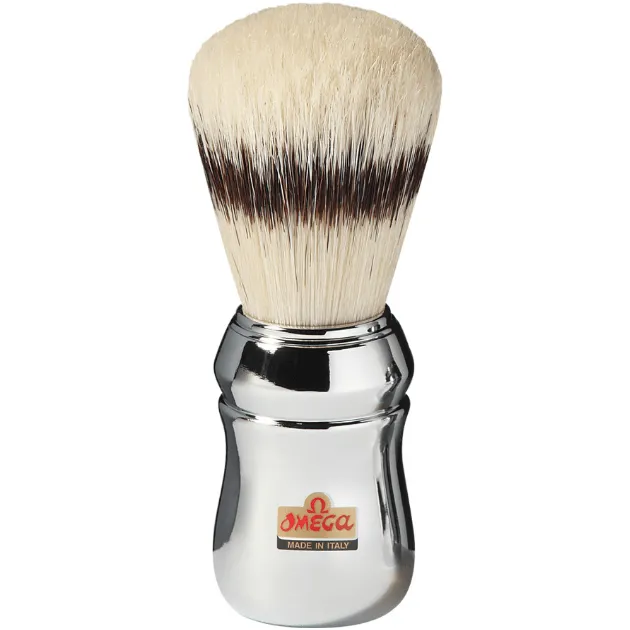 Omega 20248 pennello da barba setola pura cromato