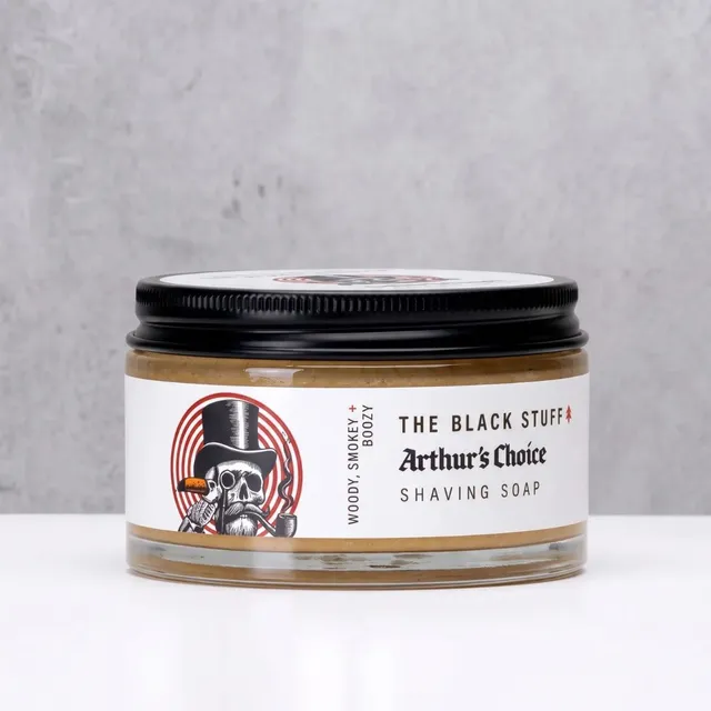 The Black Stuff Arthur's Choice sapone barba 155g vetro